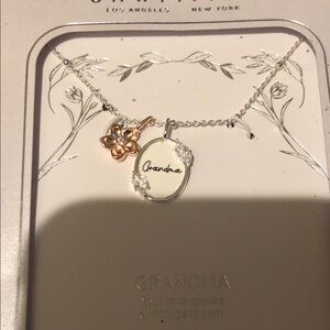 Unwritten Silver and Rose Gold Grandma Necklace